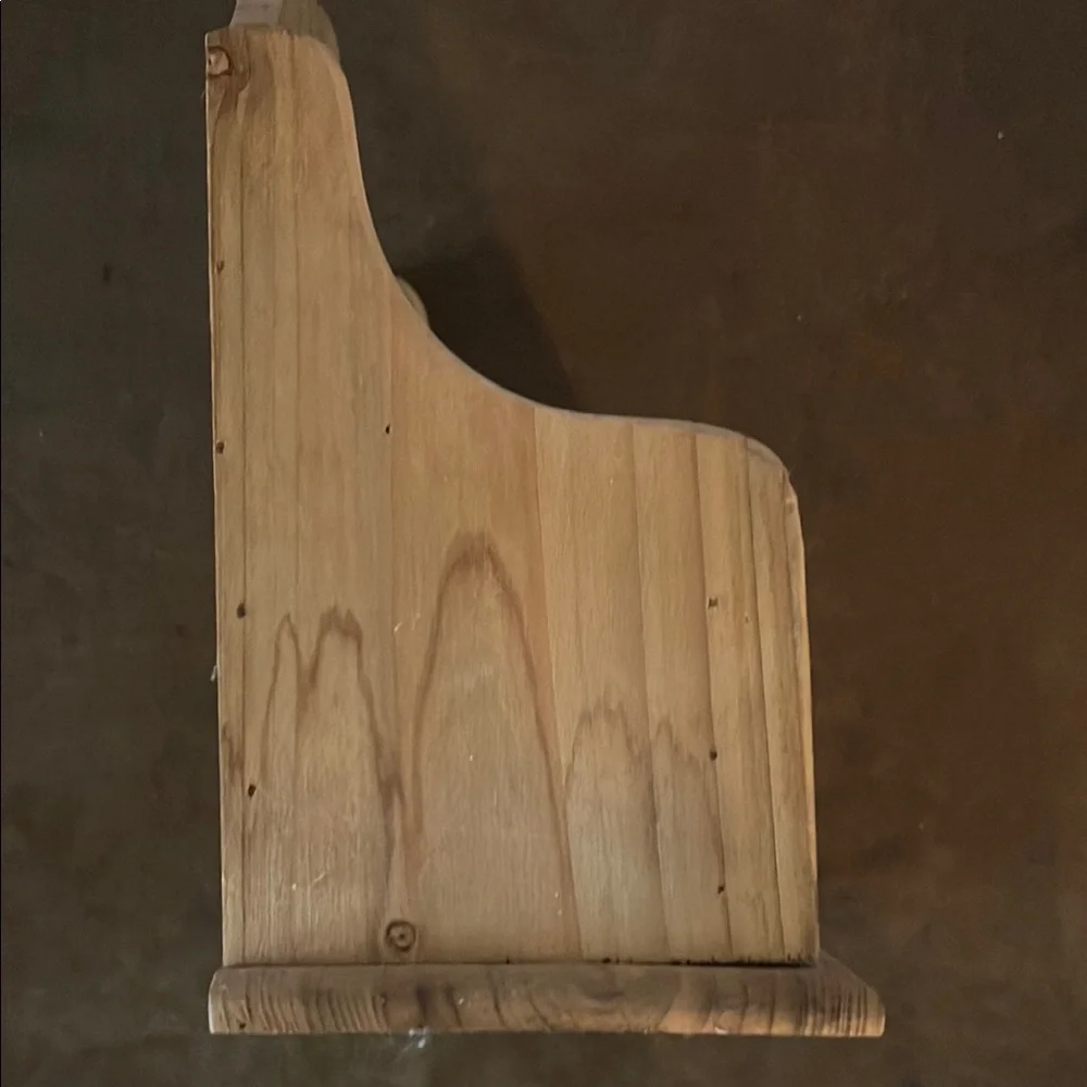 Rustic Wooden Heart Wall Shelf